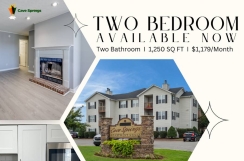 Two Bedroom Available for Immediate Move-In