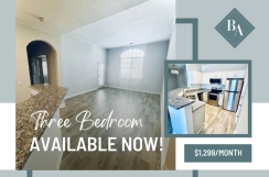 Three Bedroom Only $1,299!