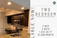 Two Bedroom Two Bath with Washer/Dryer Included Only $1,299!